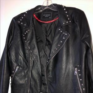 Leather black jacket